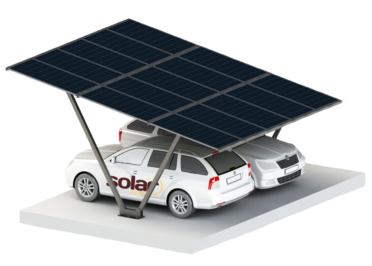 Instalação de energia solar para estacionamento